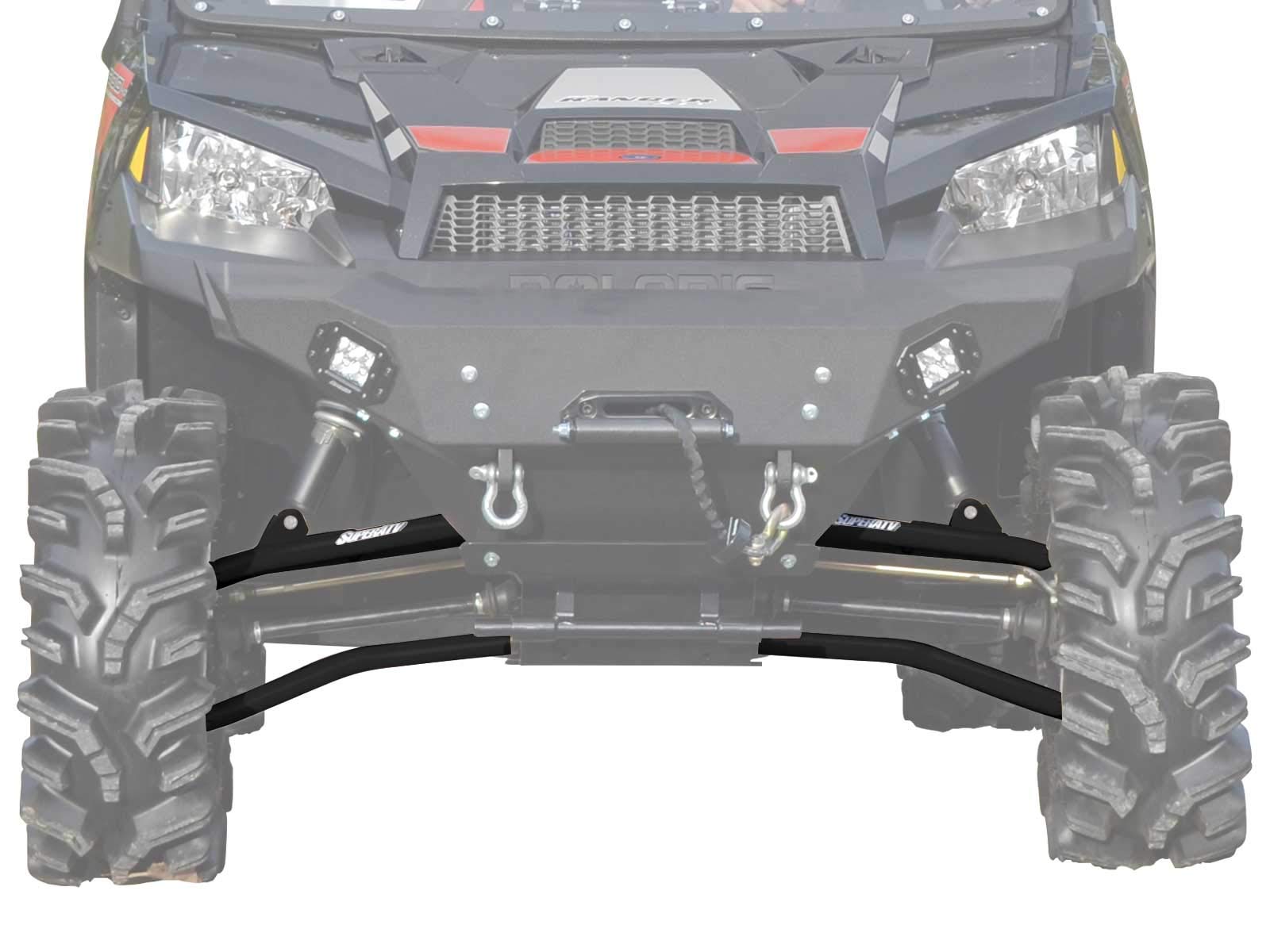 SuperATV1.5" Forward Offset A Arms for 2013-2019 Polaris Ranger XP 900 / Crew | Fit up 28.5" Tire Size | 1.25” Tubing 25% larger Than OEM | Standard Duty Preinstalled Ball Joints