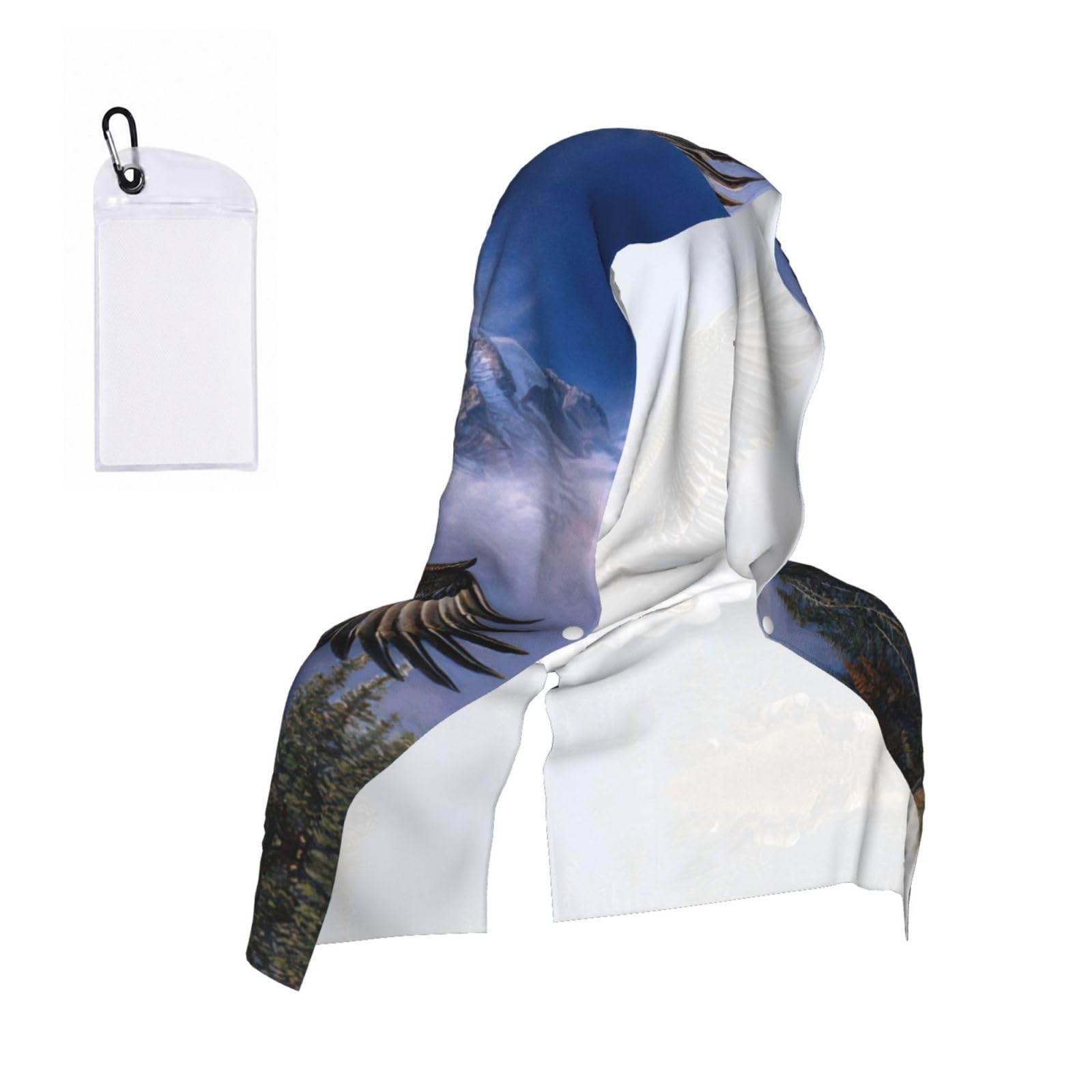 ZYJHYY Flying Eagle Print Unisex Swimming Towel Practical Camping Towel Skin-Friendly Cooling Towel For Workout Training