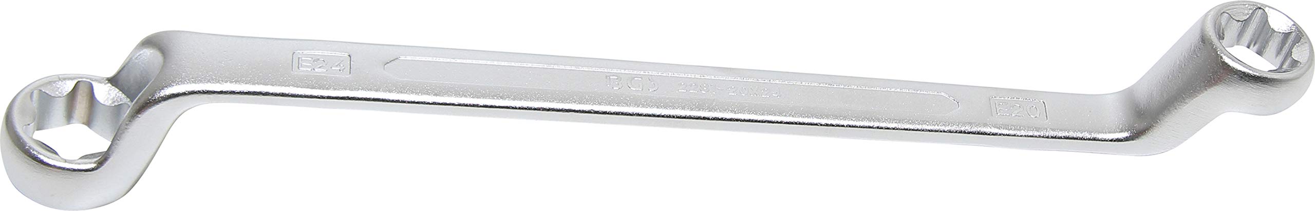 Bgs Silver 2281-20X24 | Double Ring Spanner With E-Type Ring Heads | Offset | E20 X E24