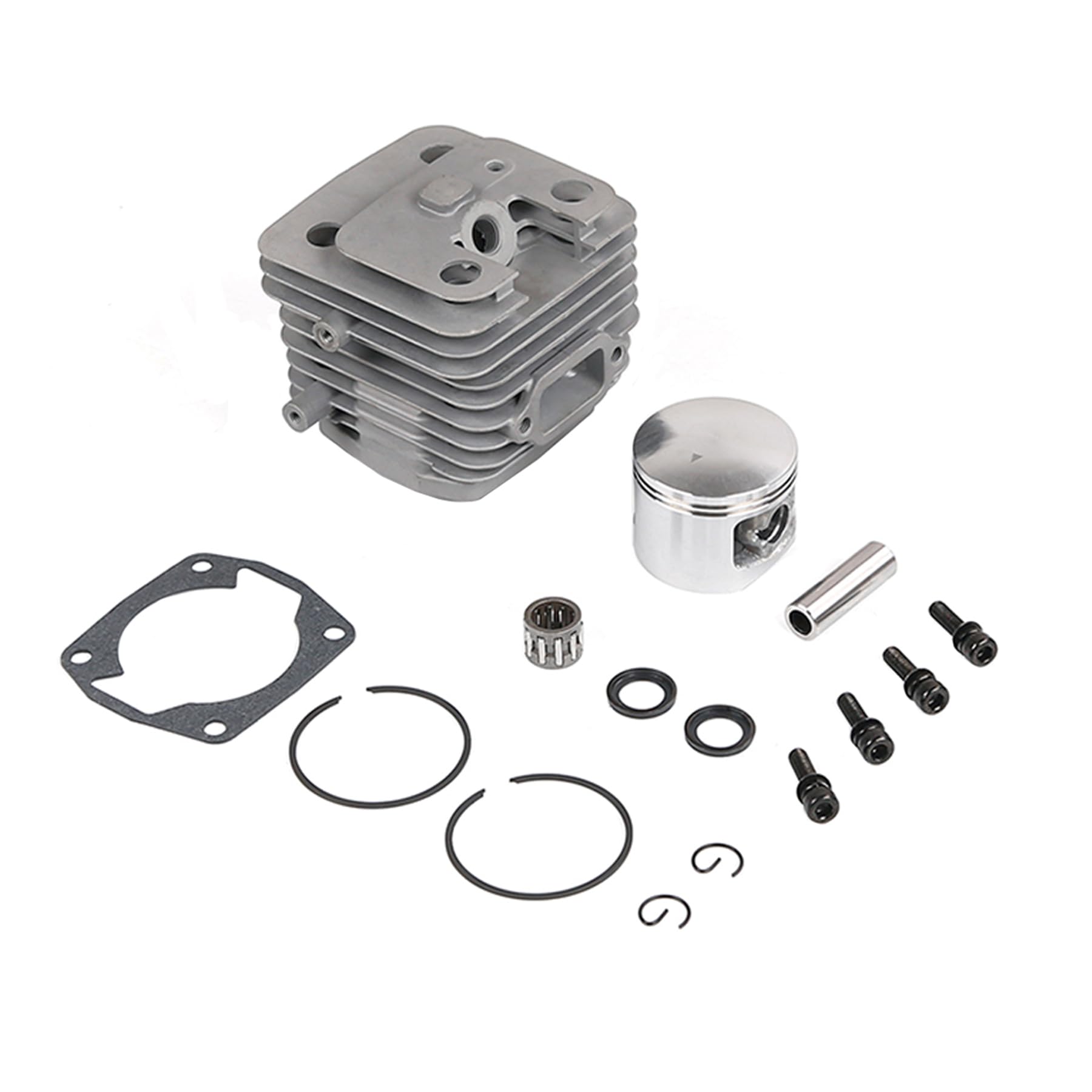 FLMLF 45CC Engine Cylinder with Double Ring Piston Kit for 1/5 Hpi Km Rv Baja Losi RC Car Parts