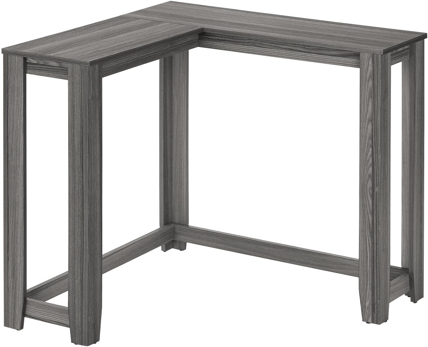 Monarch Specialties I 3658 Accent Table, Console, Entryway, Narrow, Corner, Living Room, Bedroom, Laminate, Grey, Contemporary, Modern