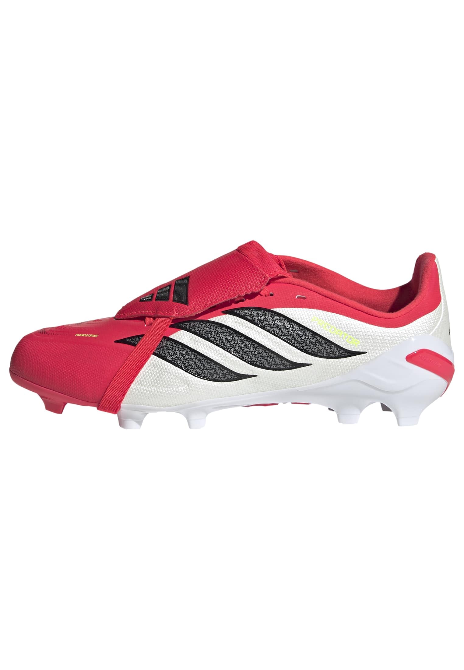 Adidas Pator League Fold-Over Tongue Fg/Ag Jnr Football Boots - Lucid /Core /Ftwr / Uk1.5 Red/Black/White Size 26 Kids