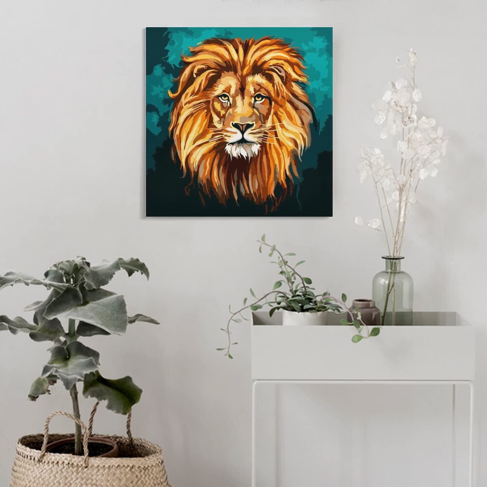 ライオン　額絵　30号 ライオン 額絵 30号 ライオン 額絵 30号 ライオン 額絵 30号 Amazon.