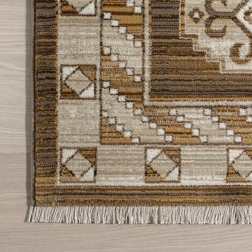 Rugs-USA-x-Lauren-Liess-Nettle-Leaf-Fringed-Area-Rug-6-7-x-10-2-Brown