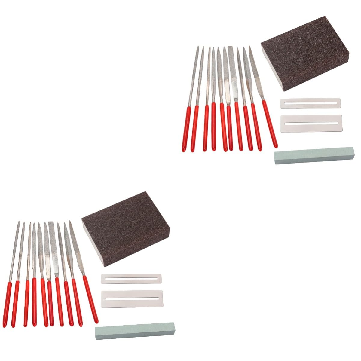 ibasenice 28pièces Kit Outils De Réparation Guitare Ensemble De Meulage Outils Professionnels Pour Guitares Acoustiques Et Électriques Ukeleles Et Basses Comprend Pierre à Meuler Et