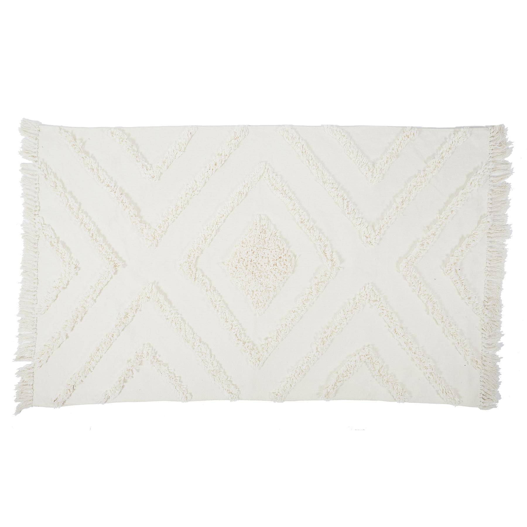 HOME DECO FACTORY - Ethnic Tufted Rug 120 x 170 cm Ecru