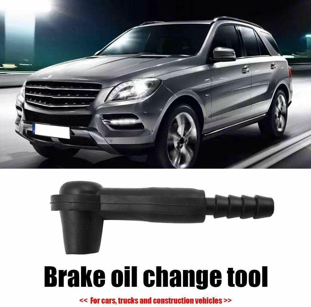 5 Pack Brake Fluid Bleeder Bleeding Connector Adapter Joint for Oil Air Hose Changer Exchange Pipe System Tool Kit Quick Pumping Nipple for Cars Trucks Vehicles Automotive Emptying Pump Replace