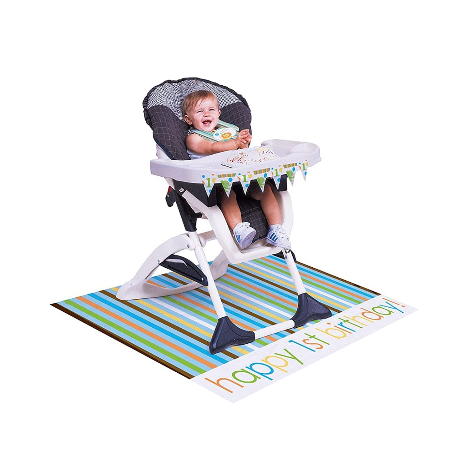 Creative Converting Sweet At One Boy High Chair Kit