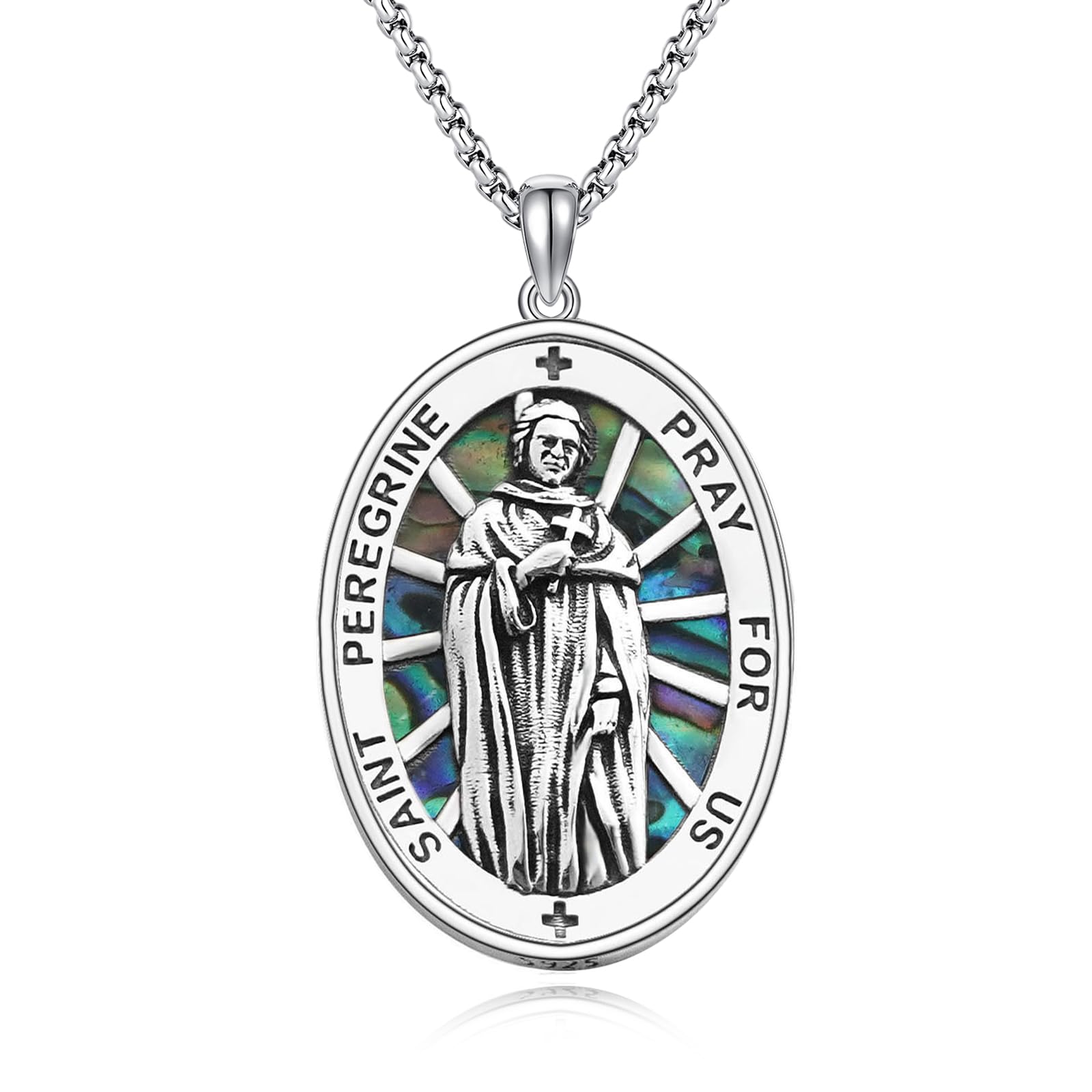 Snapklik.com : DOTBJ 925 Sterling Silver St Peregrine Patron Saint Of ...