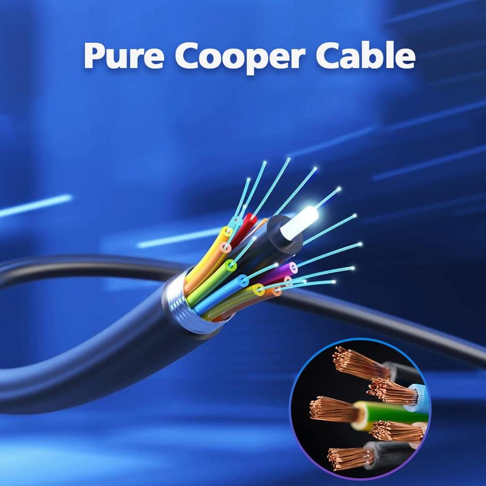 Close-up of pure copper cable strands