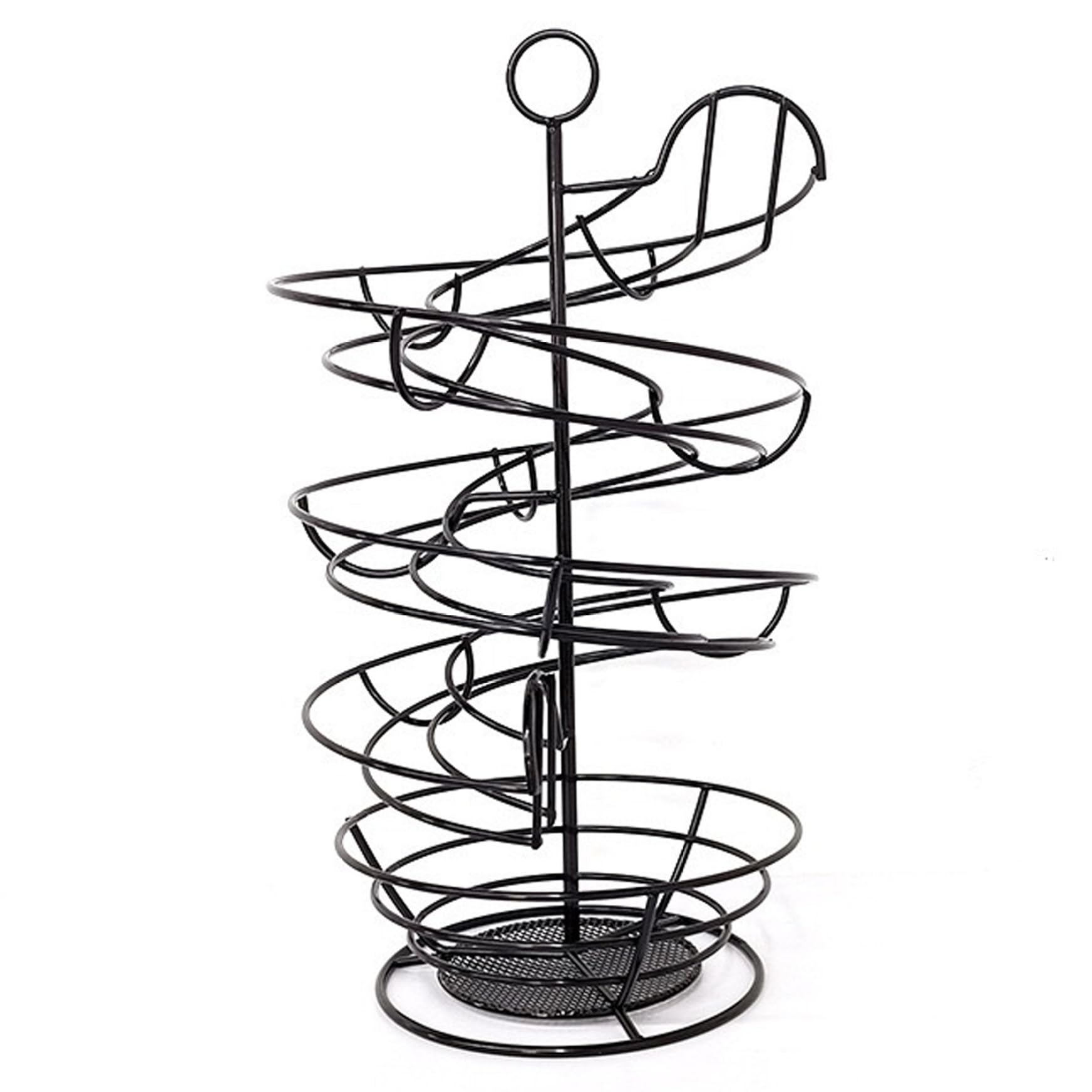 Encimera con Soporte para Huevos en Espiral, Estante metálico para Huevos, dispensador Compacto de Frescos, Organizador de encimera para Cocina