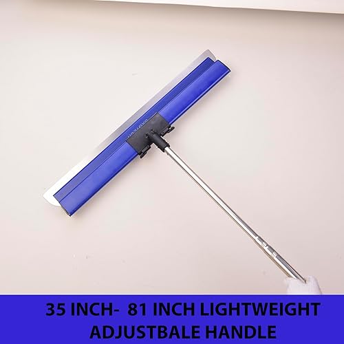 Miniatura 4 de Cuchilla para paneles de yeso con mango de extensión, cuchillas de 12 pulgadas, 20 y 32 pulgadas con 2 cuchillas de 0.012 in, tapas de extremo para