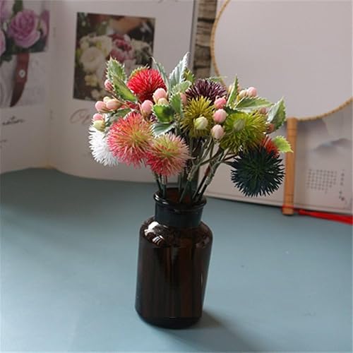 Miniatura 3 de 10 cabezas de flores artificiales para guirnalda, accesorios de decoración del hogar de boda, cabezas de flores falsas, decoración de flores