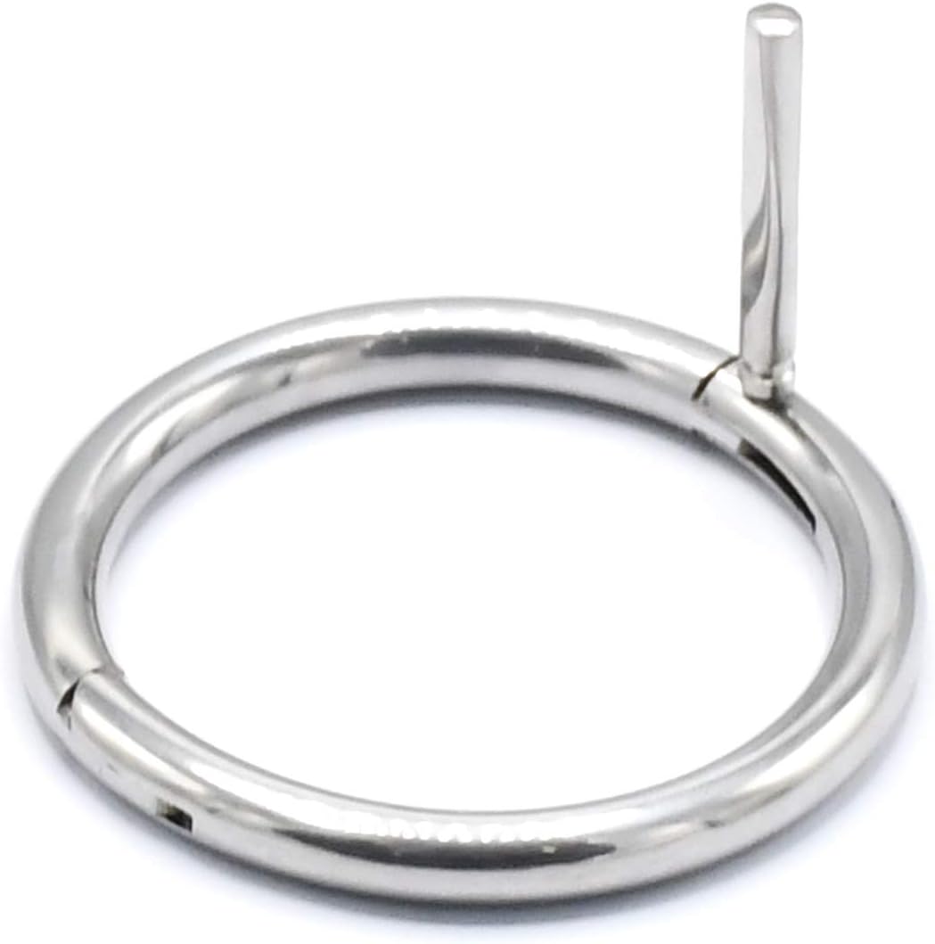 DDP Bull Cow Cattle Nose Ring 2.5" Show Halter Farm Animal Veterinary + Screw (Silver)