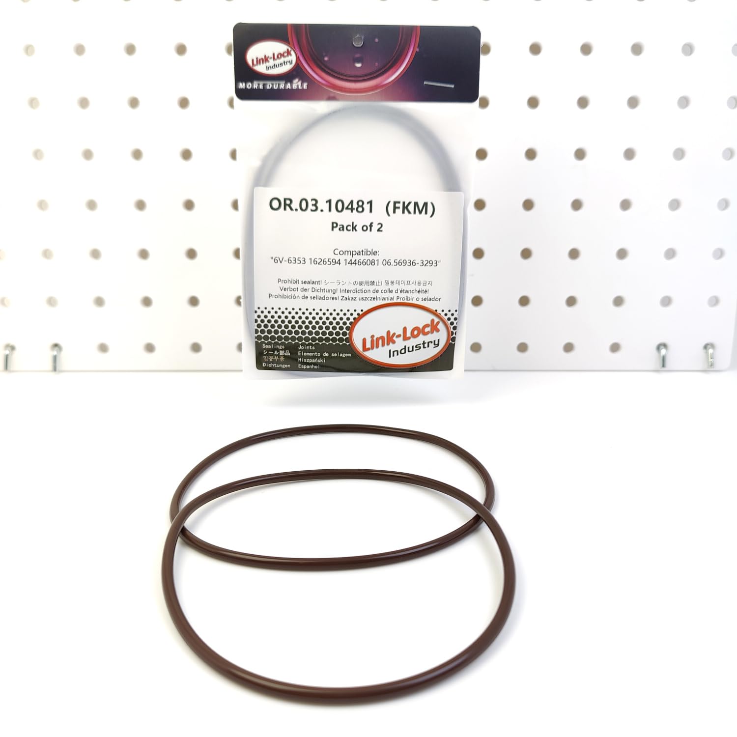 2PCS OR.03.10481 FKM Viton Sealing O-Ring Kit of Fuel Injector 6V-6353 1626594 14466081 06.56936-3293 for Caterpillar for DAF for IVECO for MAN