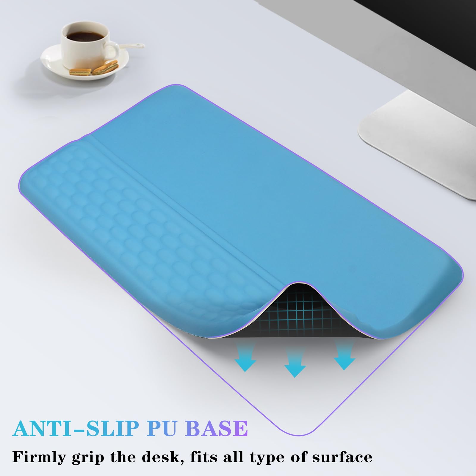 Memory Foam Wrist Cushion Keyboard Stand Computer With Wrist Rest ...