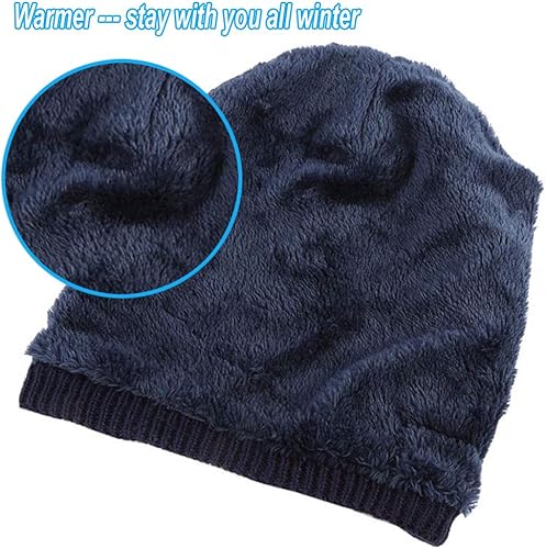 Miniatura 2 de Agkey Gorro de música inalámbrico con auriculares, gorro inteligente para invierno, gorro musical cálido 5.0 con micrófono manos libres para esquí,