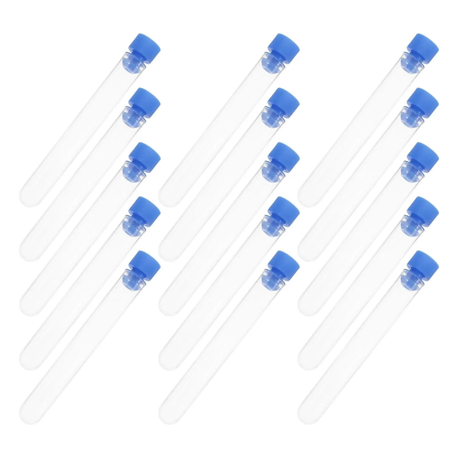 yingyingjia 50 Szt. Probówki Laboratoryjne Do Roślin Z Pokrywką Pojemniki Plastikowe Przezroczyste