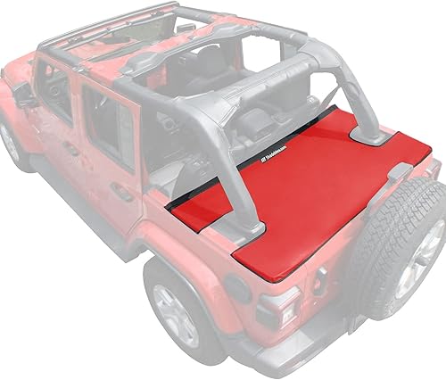 Miniatura 20 de Shadeidea - Cubierta tonneau para el Jeep Wrangler JK de 4 puertas, cubierta Ton para el maletero trasero del JKU (2007-2018), cubierta para la