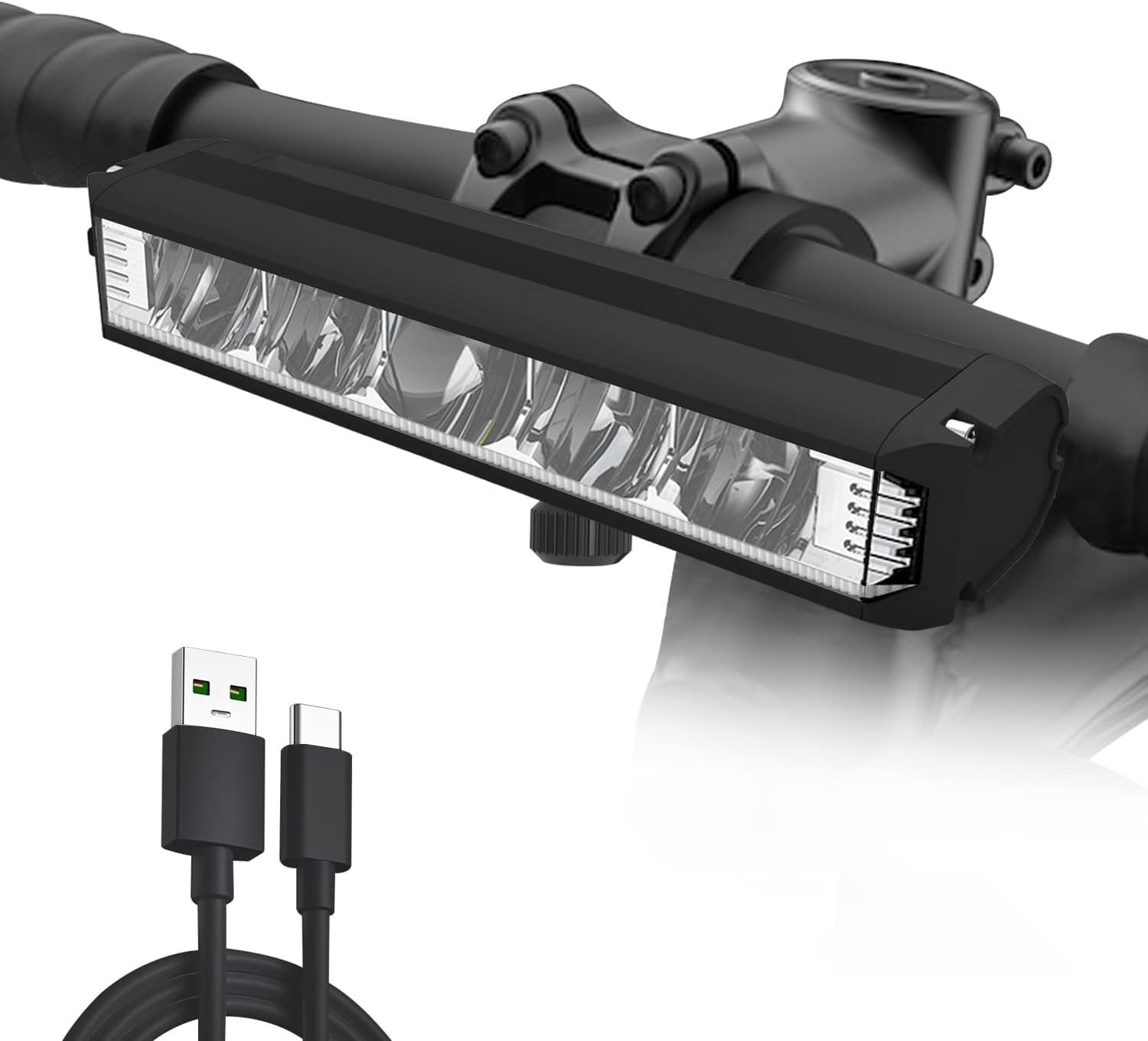 AHEAD LED Fahrradlampe 2600 Lumen | 8000 MAh Powerbank | StVZO | IPX5 Wasserdicht | Für MTB & Pendeln