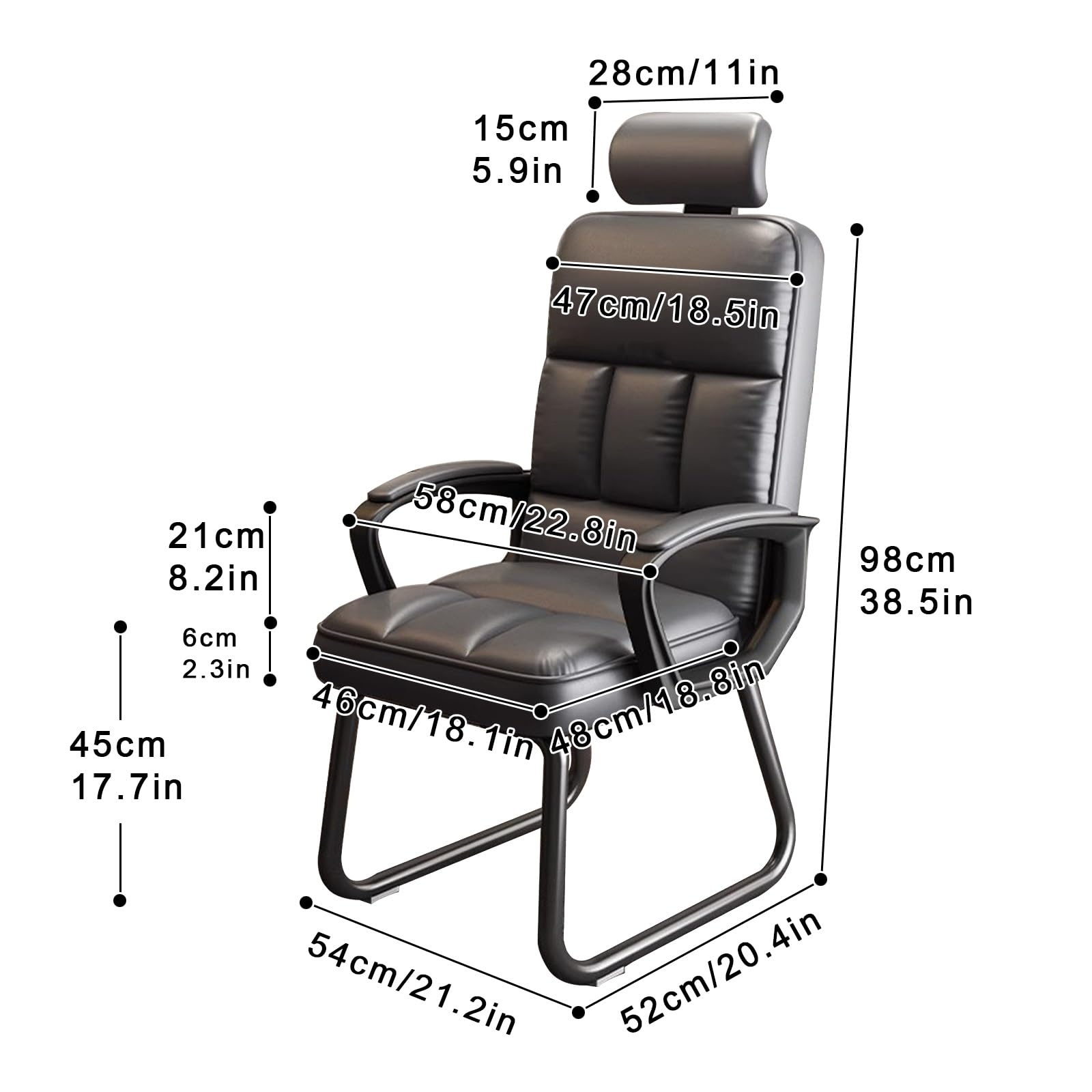 Sedia da ufficio ergonomica in microfibra senza ruote, elegante sedia da scrivania da gioco grigia per casa, sala conferenze e camera da letto, massimo comfort e supporto