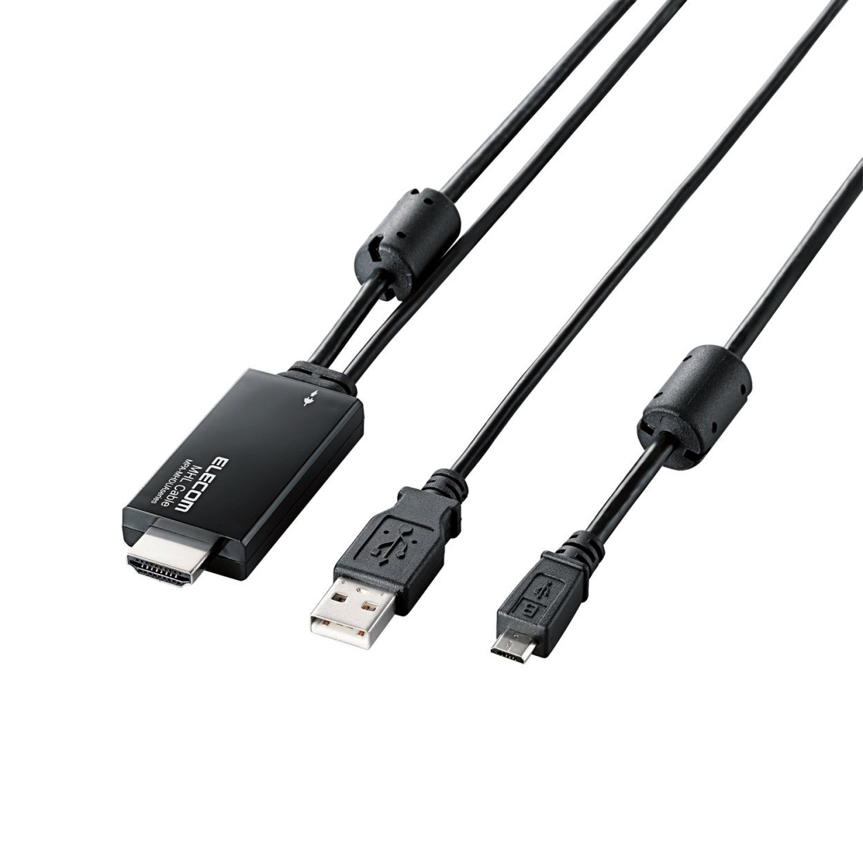 【中古】「非常に良い」ELECOM MHL変換ケーブル USBmicroB-HDMI typeA USBケーブル付 2m ブラック MPA-MHDUA20BK Amazon.co.jp: ELECOM MHL変換ケーブル USBmicroB-HDMI typeA USB