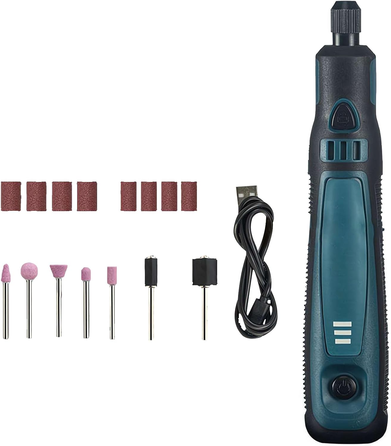 Light Weight Electric Carving Tool Grinder Set Rechargeable Rotary Tool for Engraving Woodworking Home Crafting Polishing Equipment