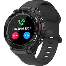 Lamshaw Soft Silicone Sport Replacement Straps Compatible for VALYV K22 Military Watch/EIGIIS K22 Military Watch/GUCABE Military Watch