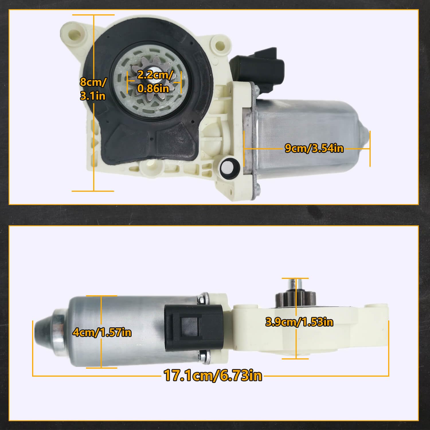 80-03129-90 Electric Side Step Motor, A10049-113,800312990,Step Running Board Motor Replacement for White AMP Research,Power Step Running Board Kit
