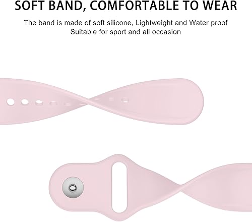 Vista 64 de Meliya Correa compatible con Fitbit Charge 6 Bands/Fitbit Charge 5 Bandas Mujeres Hombres, Silicona Suave Ajustable Impermeable Deportiva Correa
