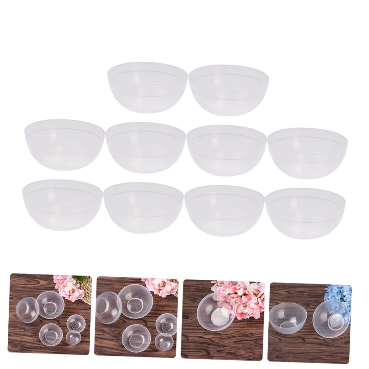 30 Stück Pvc Schüsseln für Kosmetik Schönheitswerkzeug Praktische Selbstgemacht Gesichtsmaskenschale und Vielseitige Rührschüsseln für Täglichen Beauty Einsatz