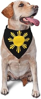 Philippines Flag Triangle Dog Bandana Scarf Accessories for Pet Bibs