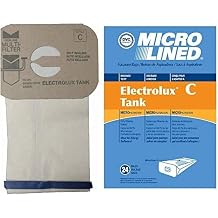 DVC Replacement Micro-Lined Paper Bags for Electrolux Style C Canister Models | Fits Electrolux Models L,E G, Super J, Golden J, Silverado and More | Captures 99.7% of Particles | 24 Bags