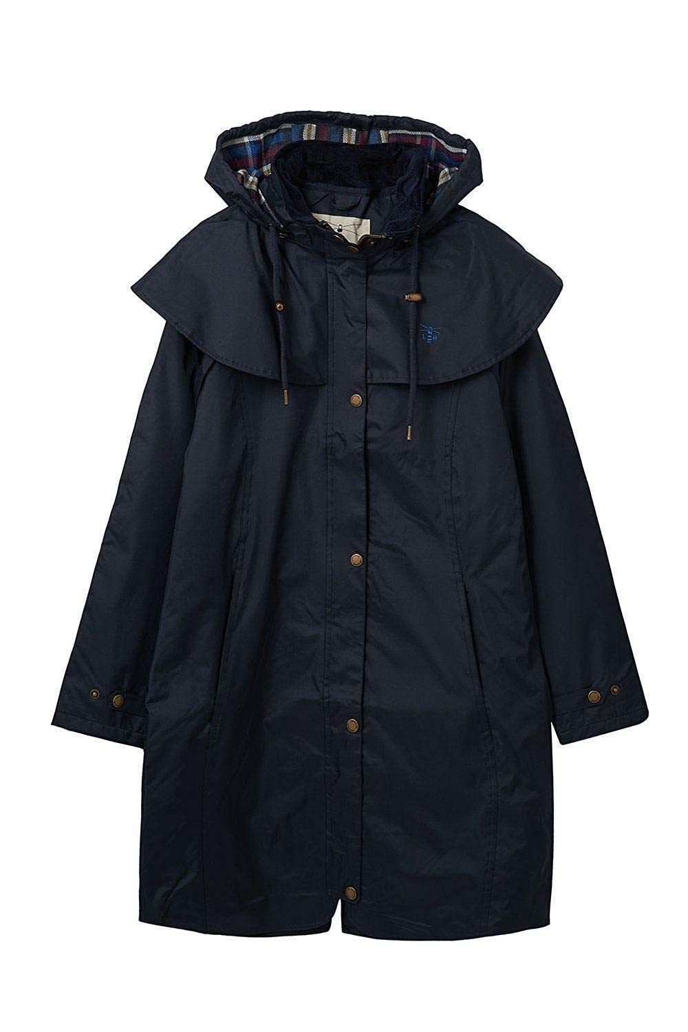 Lighthouse Clothing Women's Midnight Outrider 3/4 Length Waterproof Raincoat In | Size: 8