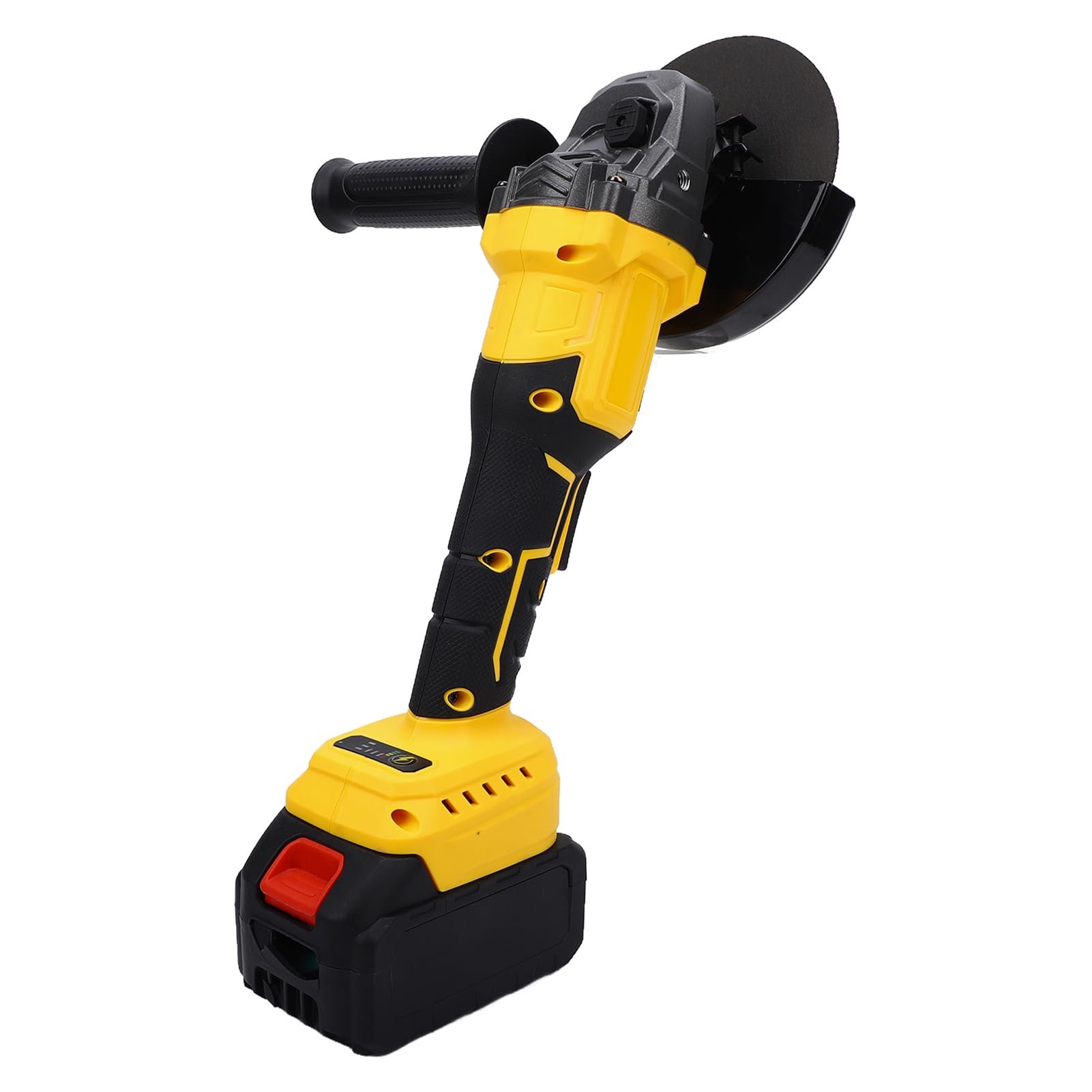 XUMIUZIY Amoladora Angular Inalámbrica, Potente Motor sin Escobillas, 21V, 9000RPM, para Corte de Azulejos de Madera y Metal y Eliminación de óxido, 125mm (con 2 baterías Enchufe europeo 220V)