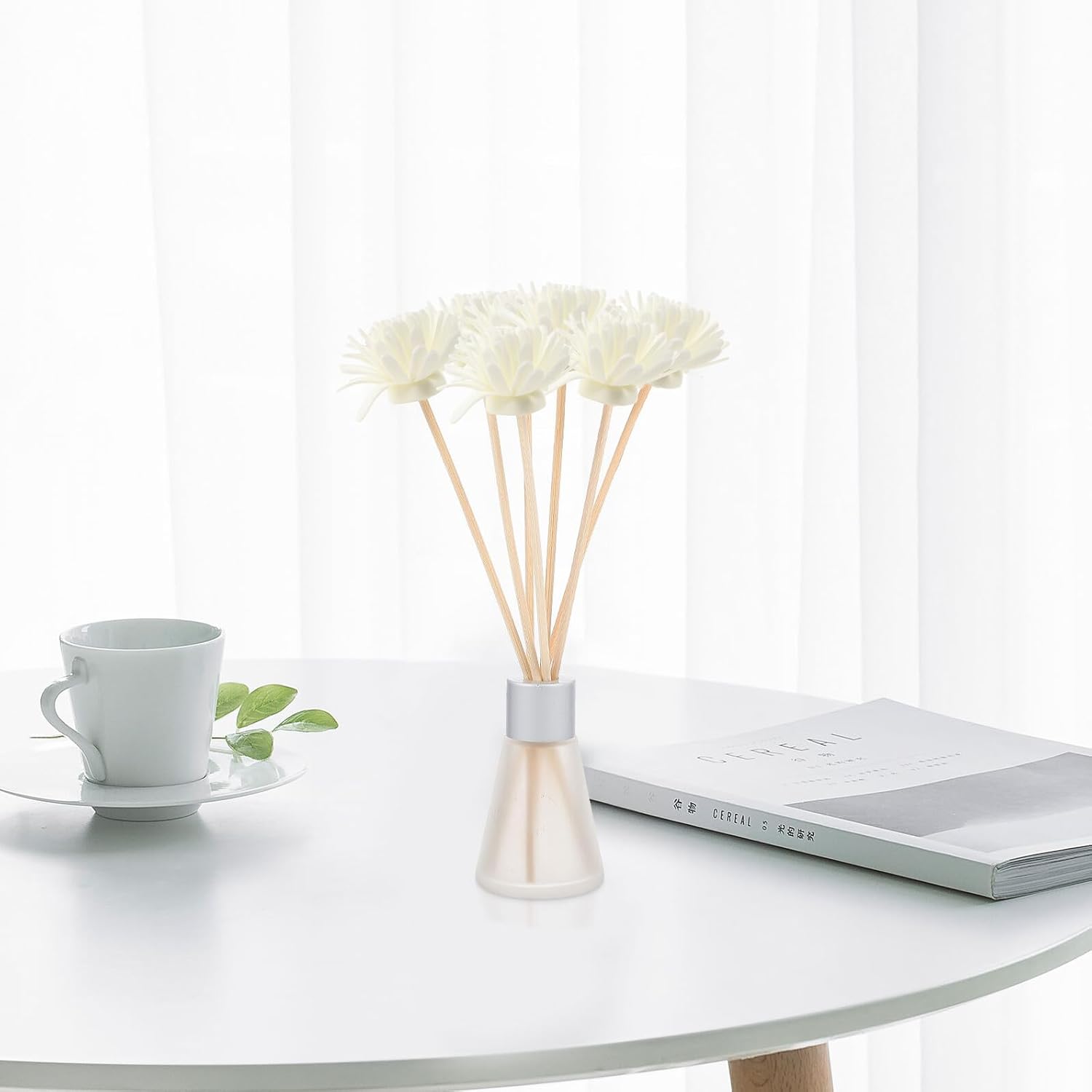 Chrysanthemum Scented Reed Diffuser Sticks 10Pcs White Rattan