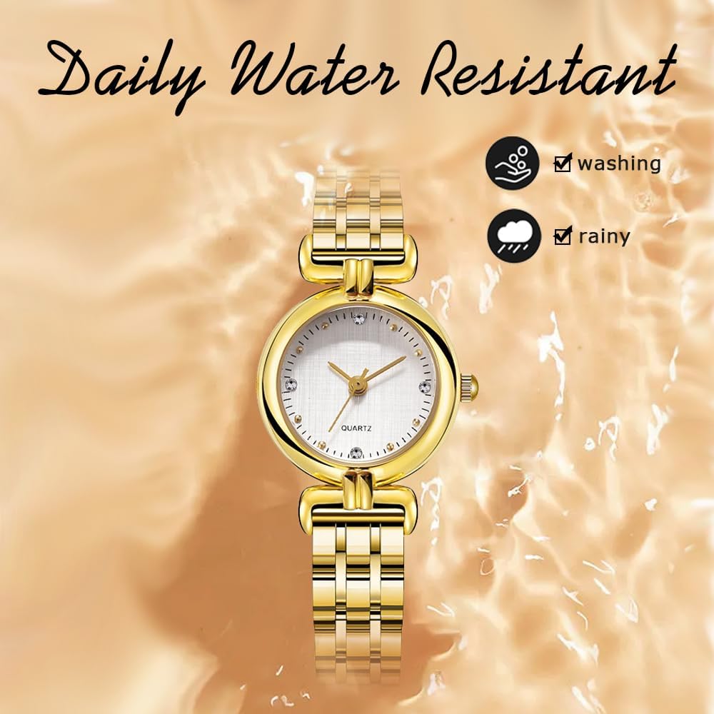 findtime Gold Watches for Women Ladies Watches Gold Watch Womens Watch Dainty Gold Watch Bracelet Watch Fashion Watches for Women - Image 4