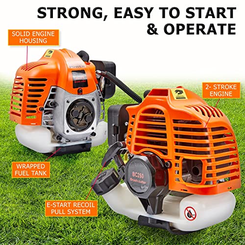 Dynamic Power 26c 2-Stroke Gas Powered Weed Eater/Edger/Whipper Snipper with 1 Cutting Path & Heavy-Duty Steel Blade – Professional Lightweight Design - Image 6
