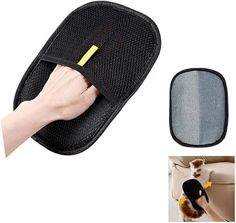 Pet Hair Removal Glove, 2PCS Pet Hair Remover Electrostatic Gloves, Washable Reusable Gloves Pet Hair for Cat and Dog,Carpet, Couch, Furniture