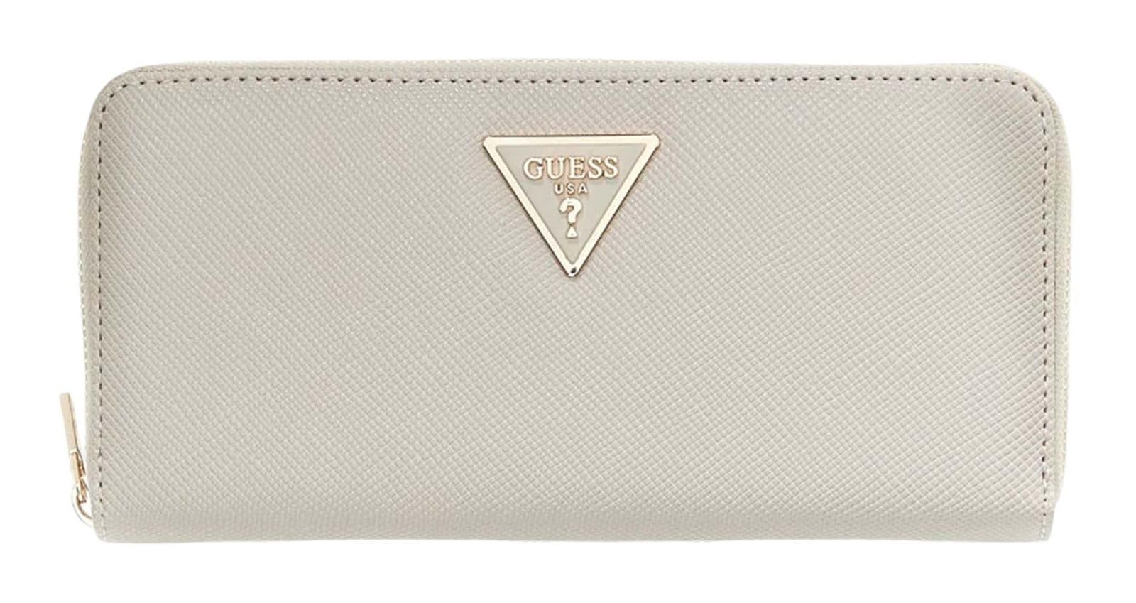 GUESS portafoglio Laurel II Large Zip Around Wallet Taupe grigio talpa