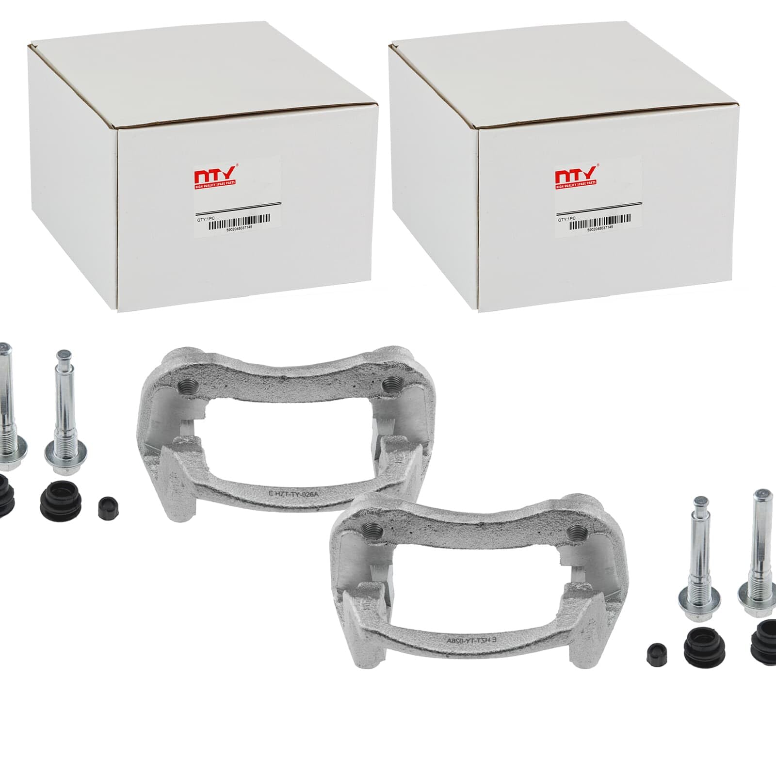 2X NTY Halter Bremssattel Träger hinten Beidseitig | 2x Hzt-Ty-026A Kompatibel mit Highlander / Kluger (_U2_),RX (_U3_)