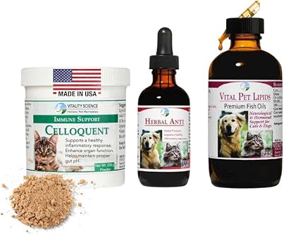 Vitality Science Advanced Immune Restoration Supplements for Cats | Intense Regeneration Protocol | Helps with Pain Relief Small