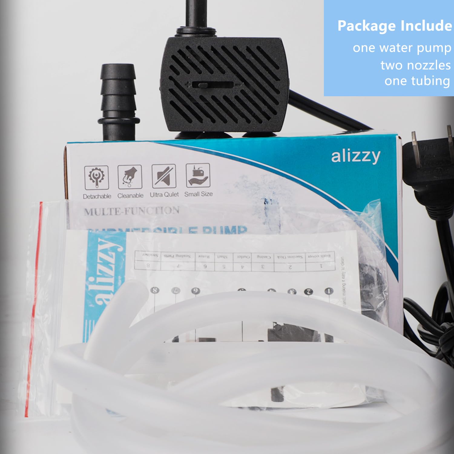 alizzy Pompe à eau 5 W