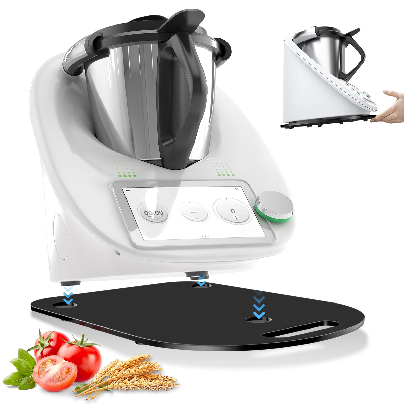 Tavola di scorrimento per Thermomix TM6 TM5 in acrilico