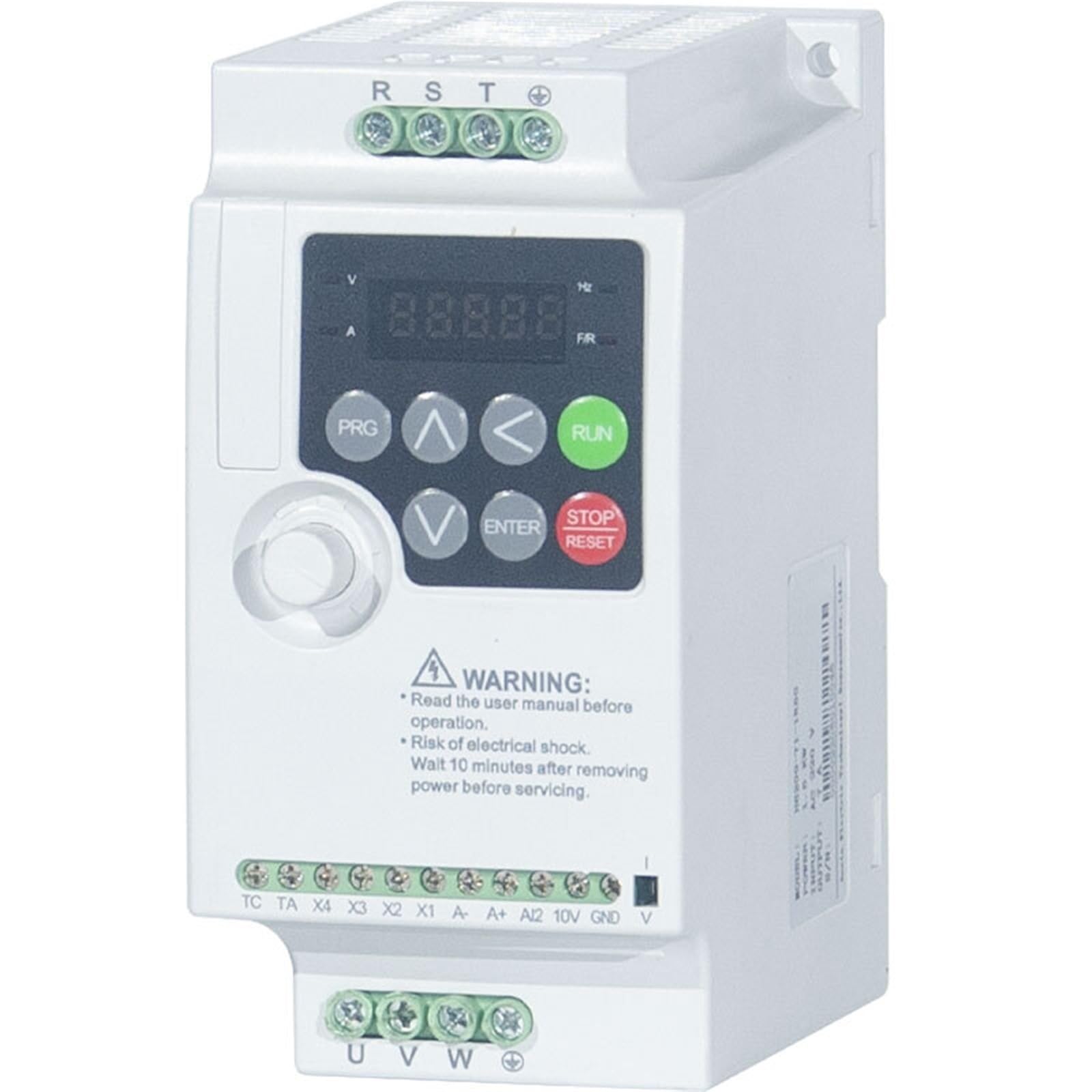 1 mini inverter VFD da 380 V-460 V, 0,4/0,75/1,5/2,2 kW, controllo vettoriale, convertitore di frequenza, controllo della velocità del motore trifase per motore CA (0,4 kW)