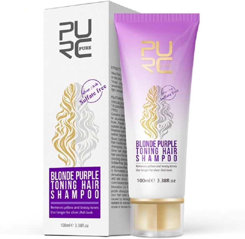 Purple Shampoo for Blonde Hair 2019 Blonde Shampoo for Silver & Violet Tones - Instantly Eliminate Brassiness & Yellows - Bleached & Highlighted Hair
