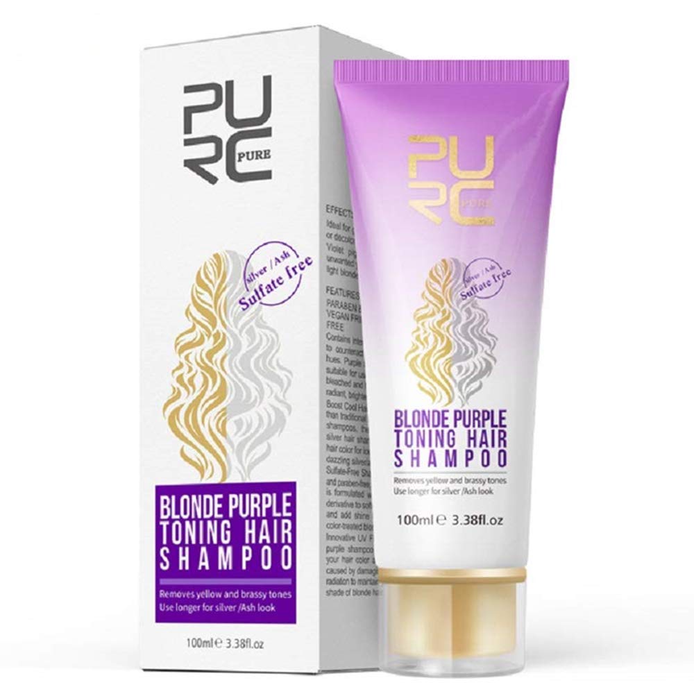 Purple Shampoo for Blonde Hair 2019 Blonde Shampoo for Silver & Violet Tones - Instantly Eliminate Brassiness & Yellows - Bleached & Highlighted Hair