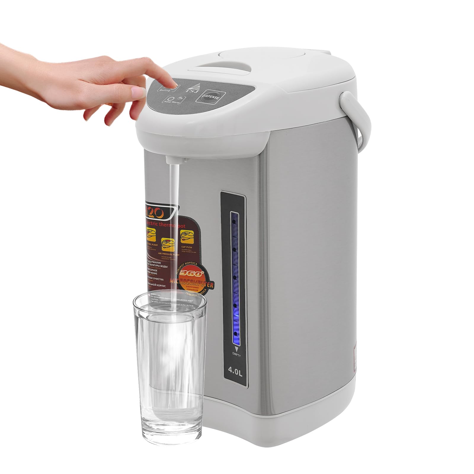 Chauffe-eau électrique en acier inoxydable 304 à température stable