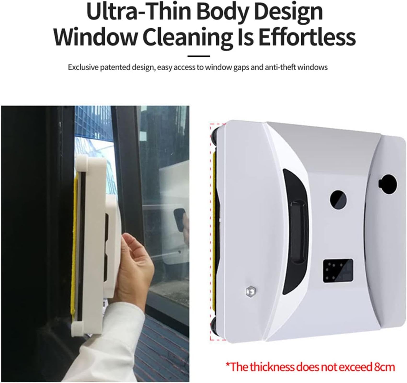 Robot limpiador de ventanas, aspiradora inteligente de vidrio, robot limpiador automático inteligente con spray de agua automático