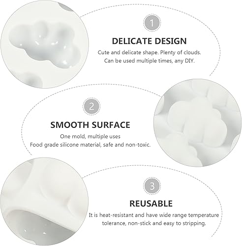Miniatura 6 de Decoración de Halloween Moldes de silicona para gomitas, nubes, nubes de silicona para tartas, moldes de chocolate, moldes de fondant, herramienta